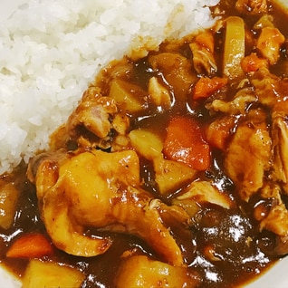 圧力鍋でトロトロ♡手羽元カレー♪